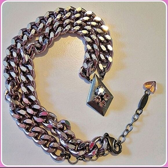 Sabika Luxe Cycled Chain Necklace Choker From The Luxe Cycled Release. - Picture 1 of 5